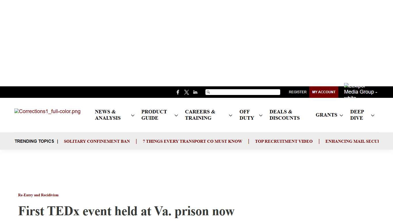 First TEDx event held at Va. prison now streaming