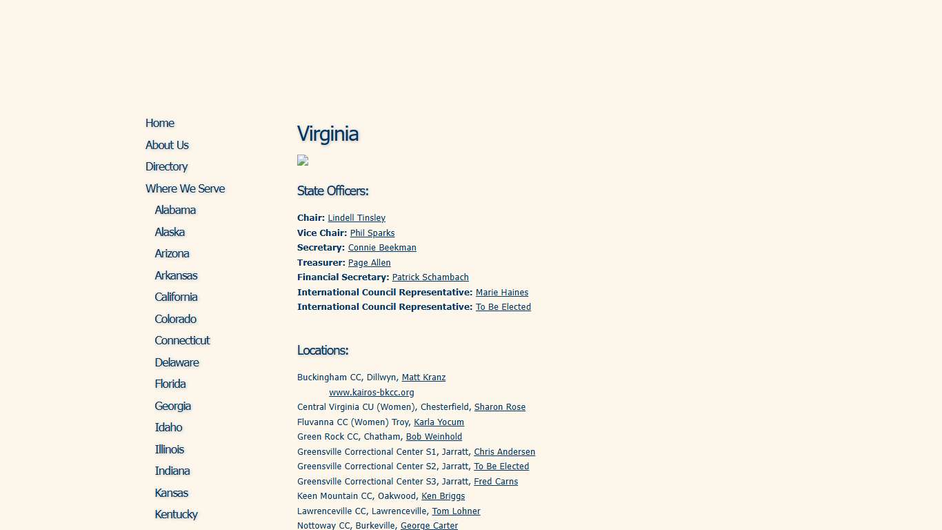 Where We Serve in Virginia